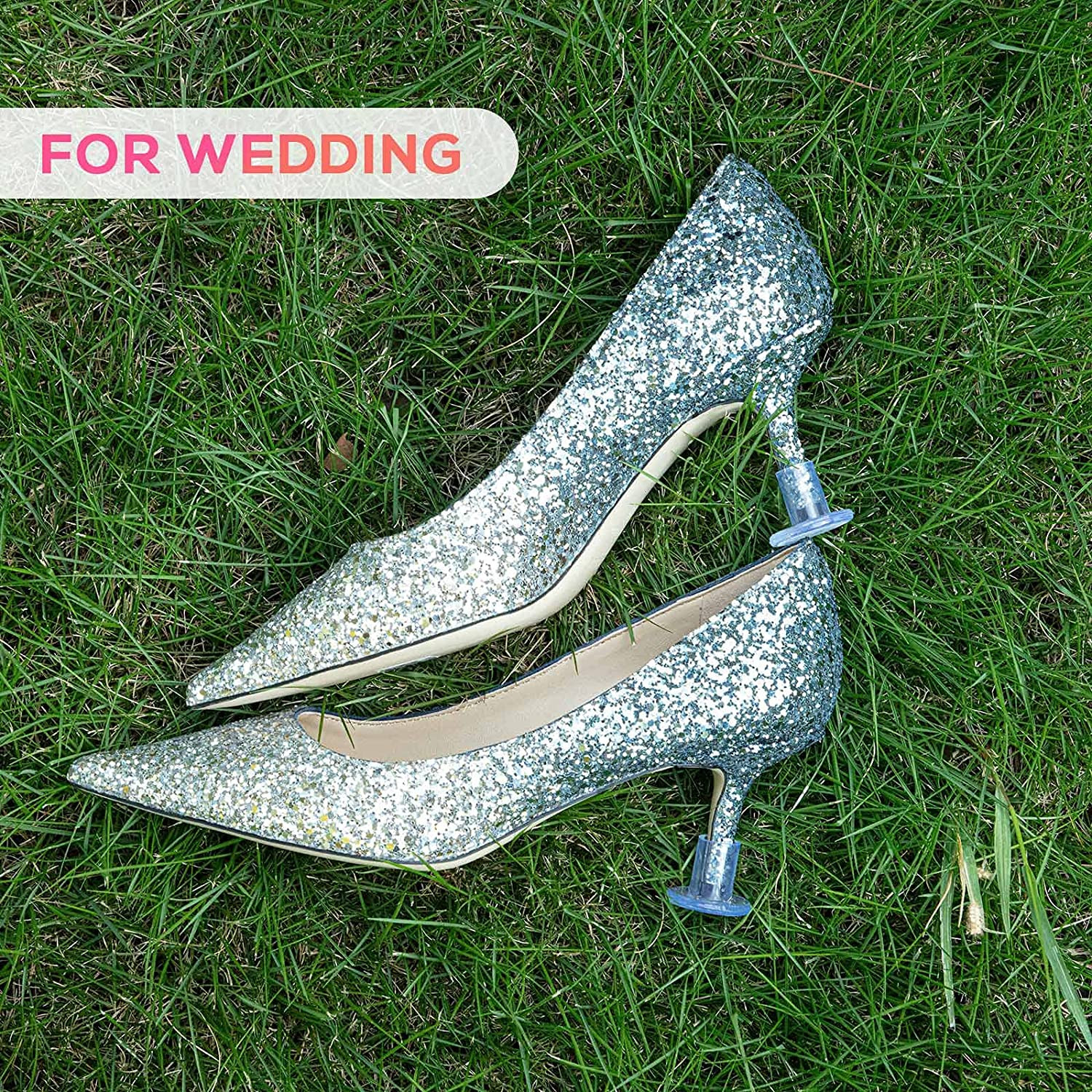 Heel Stoppers for Grass, 15 Pairs 3 Sizes Heel Protectors for Grass, Sturdy High