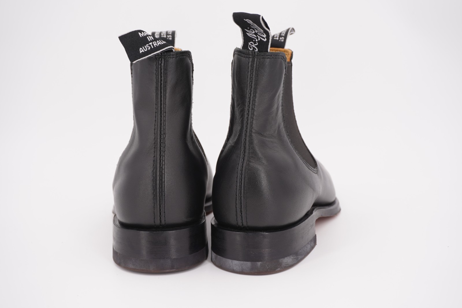 $590 | RM WILLIAMS 8 G 9 COMFORT CRAFTSMAN CHELSEA BOOT BLACK LEATHER