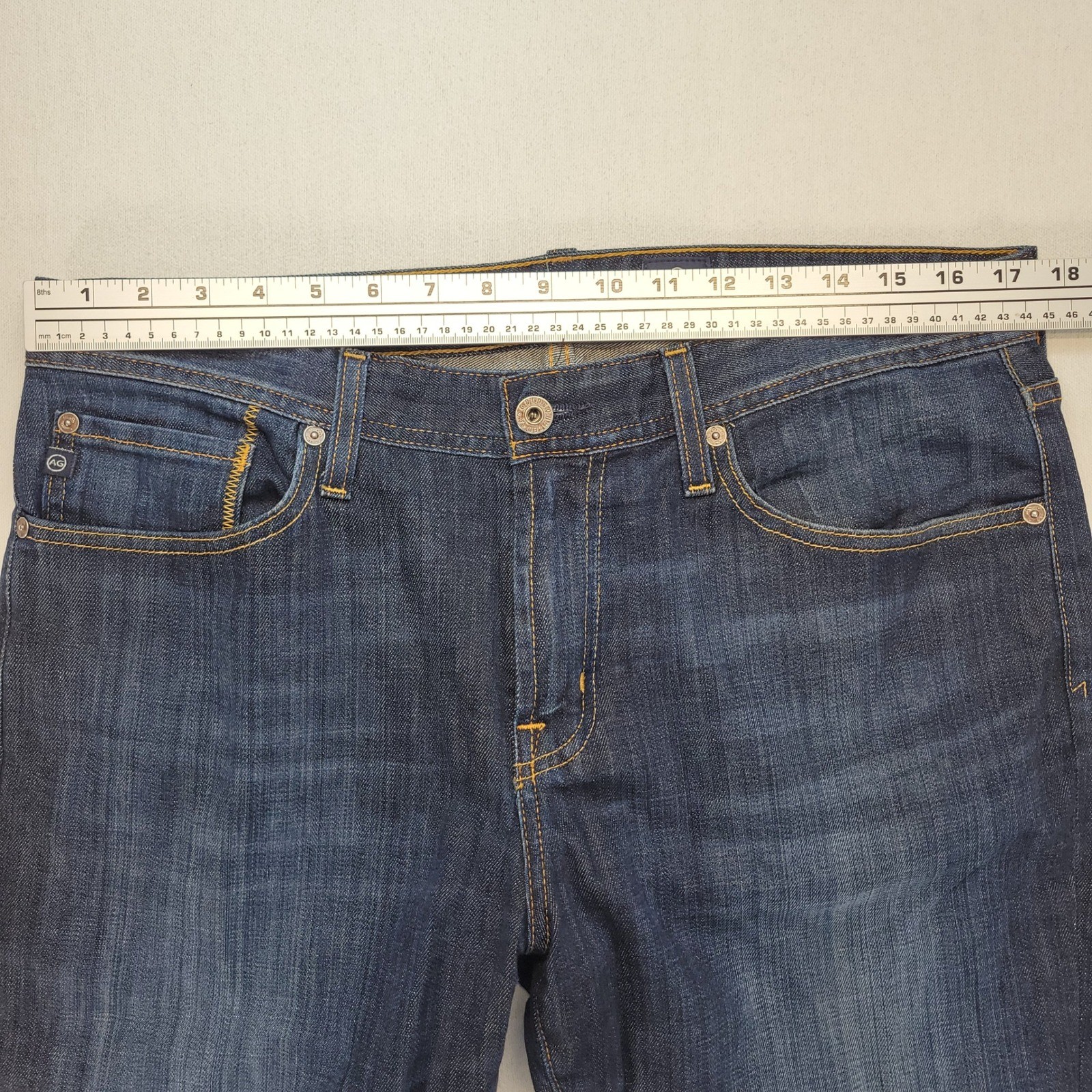 AG Adriano Goldschmied The Protege Jeans Mens 33×32 Dark Wash Straight Leg