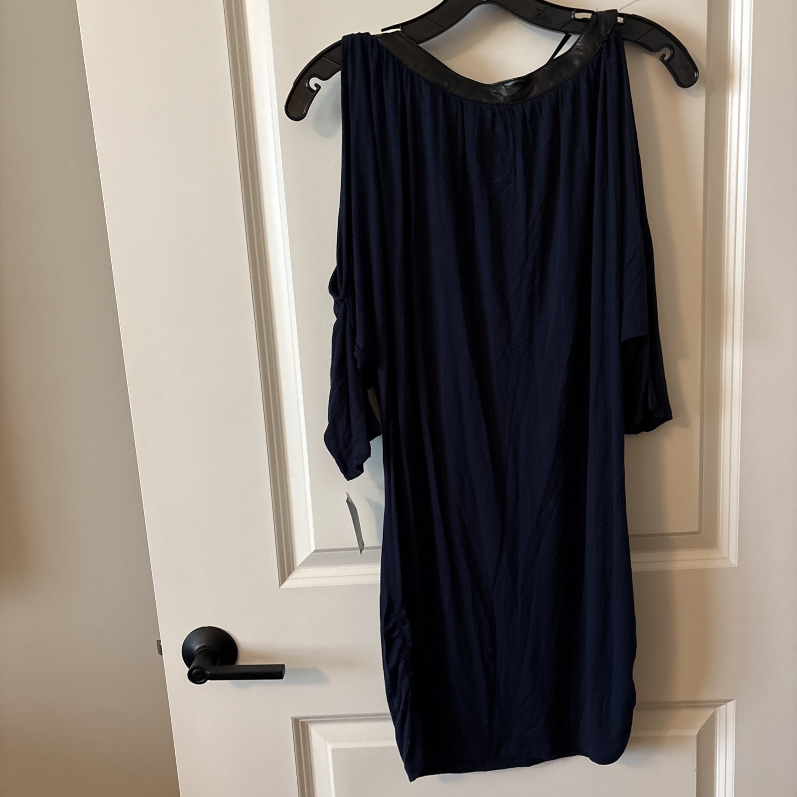 INC. International Concepts Ladies Size XL Deep Blue Short Sleeve Shirt, New