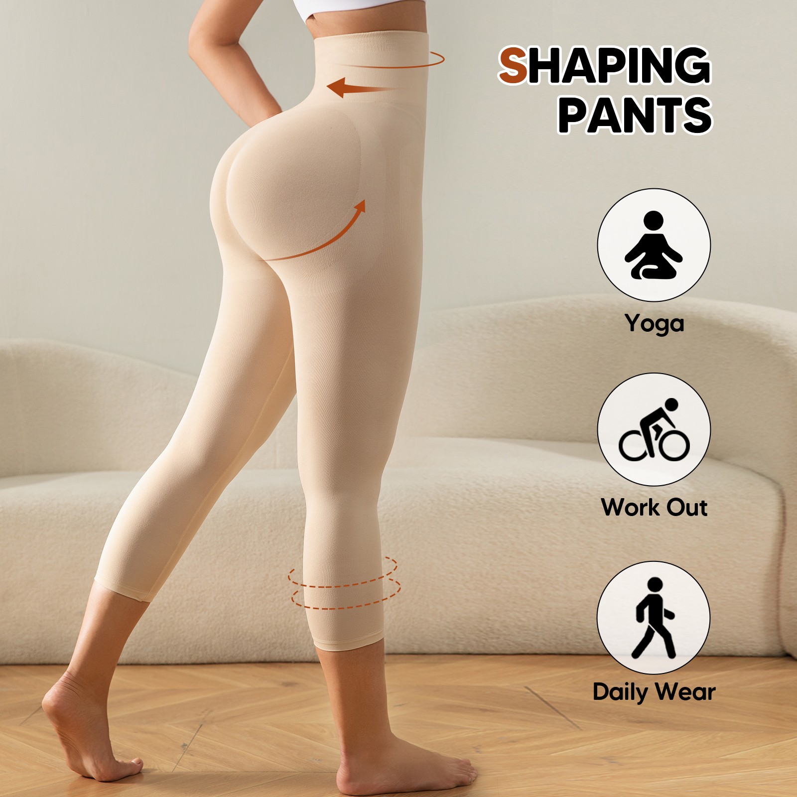 Women Anti Cellulite Compression Capris Thigh Slimmer Slimming Body Shaper