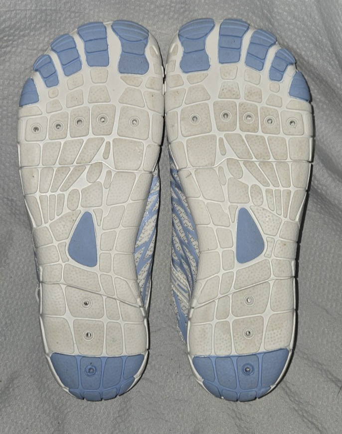 Hike Footwear HF Size 40 White Blue Flexible Barefoot Shoes unisex see chart