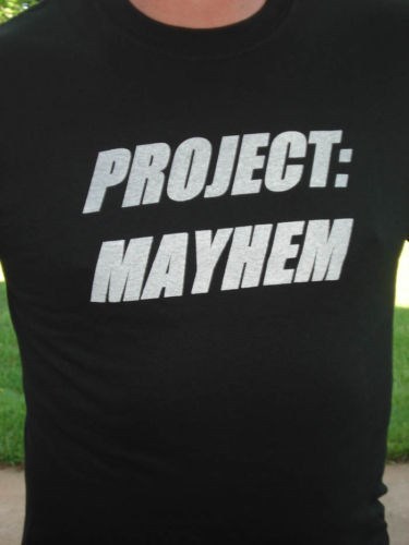 Project Mayhem Black Fight Club PALAHNIUK Shirt S M L XL 2X You Pick Size