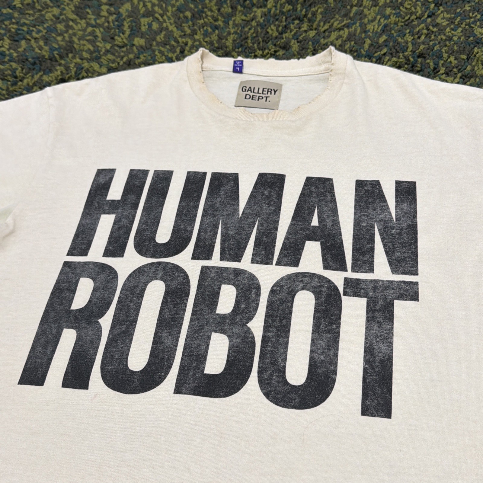Gallery Dept. Human Robot Graphic Double Sided T Shirt Mens Size Large Authentic