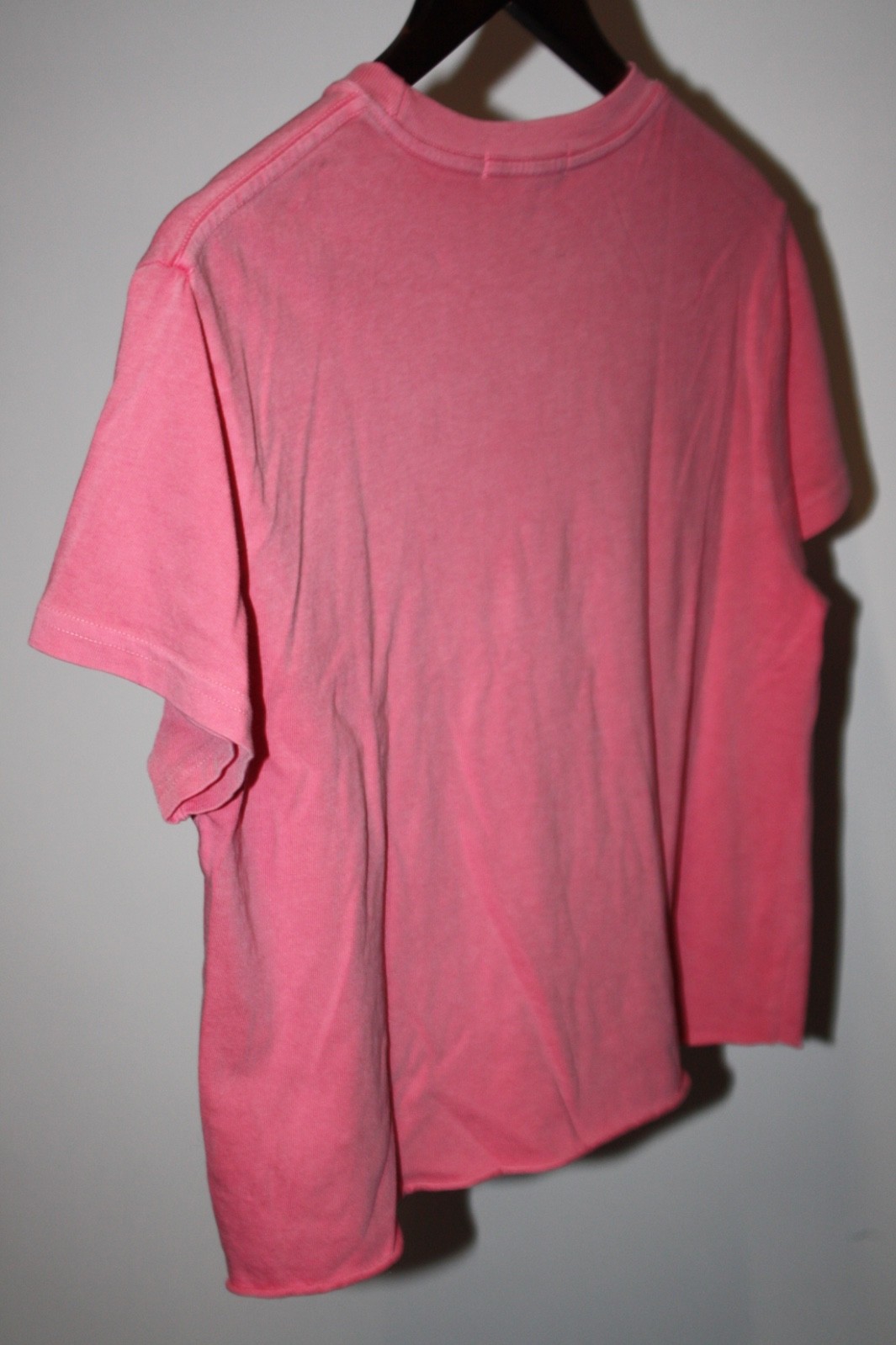 $75 perfectwhitetee Tee Shirt Size Small 100% Cotton Pink TORI Top Cut Off
