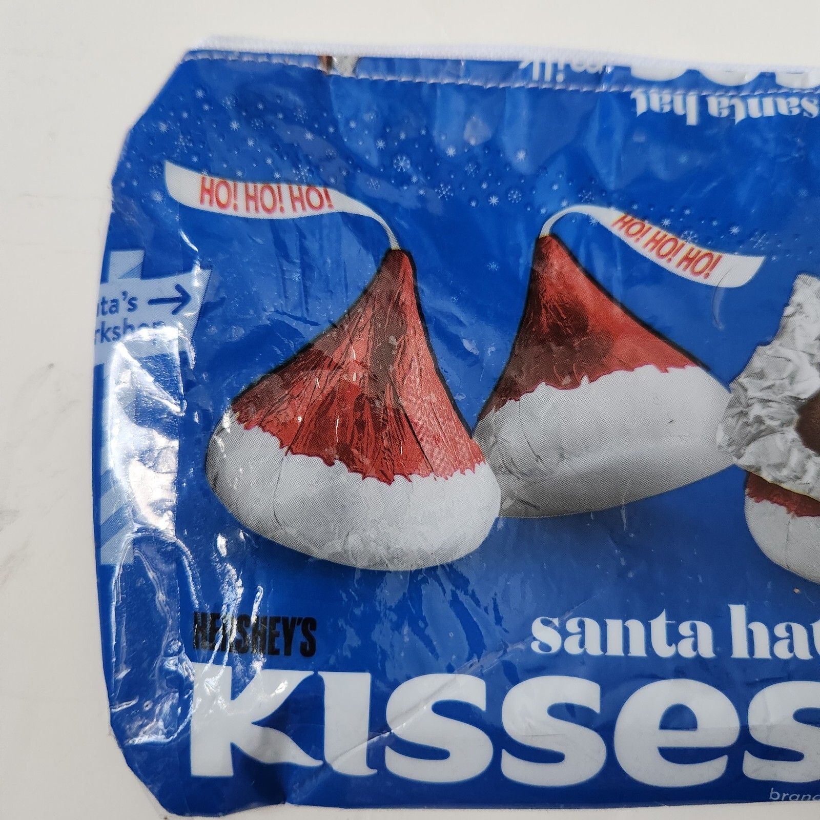 Hershey Kisses Santa Hat Milk Chocolates Homemade Bag ( Christmas)