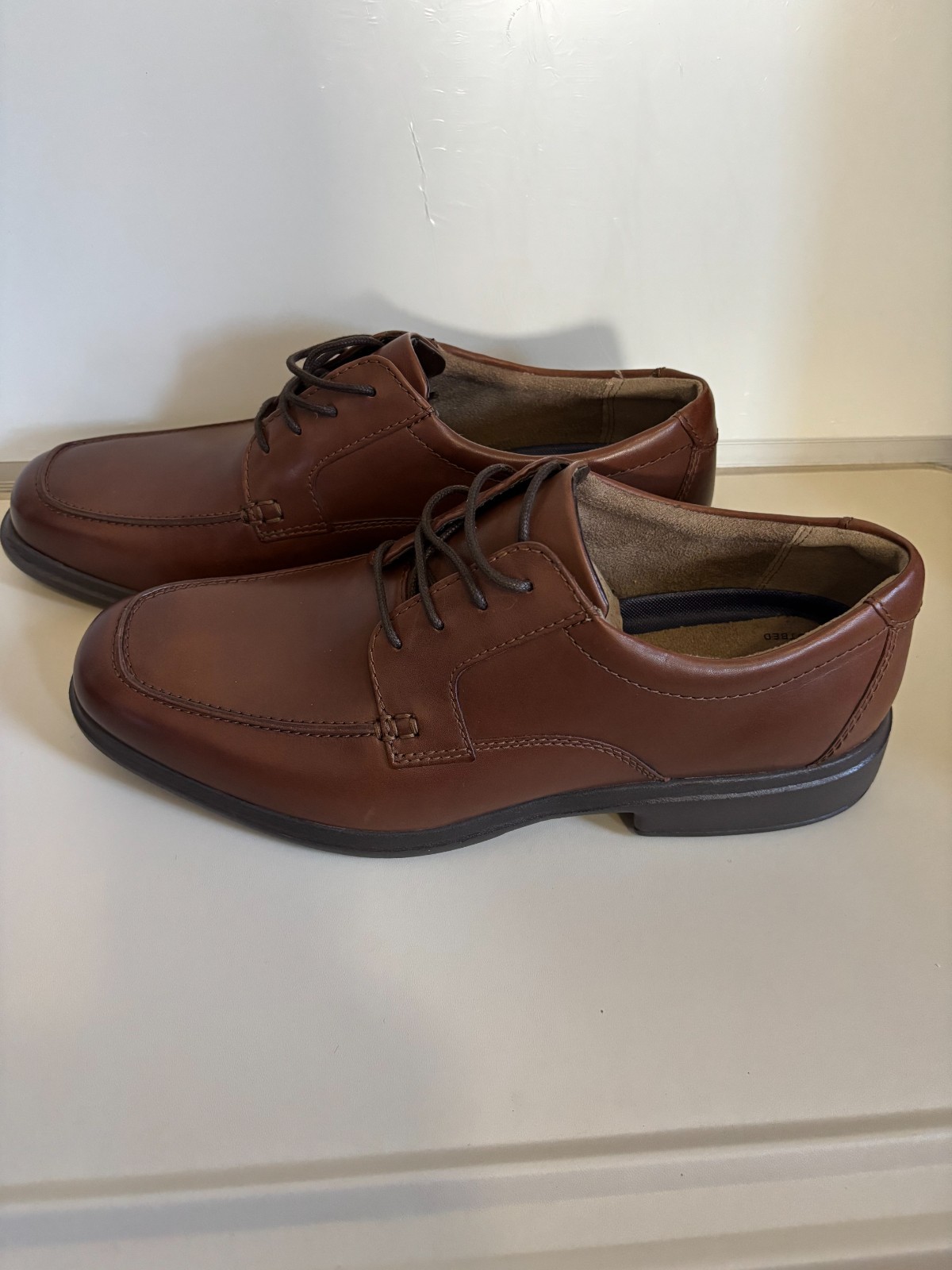 Bostonian Tifton Edge Oxford Dress Shoes, Brown Leather, 10.5M, NIB