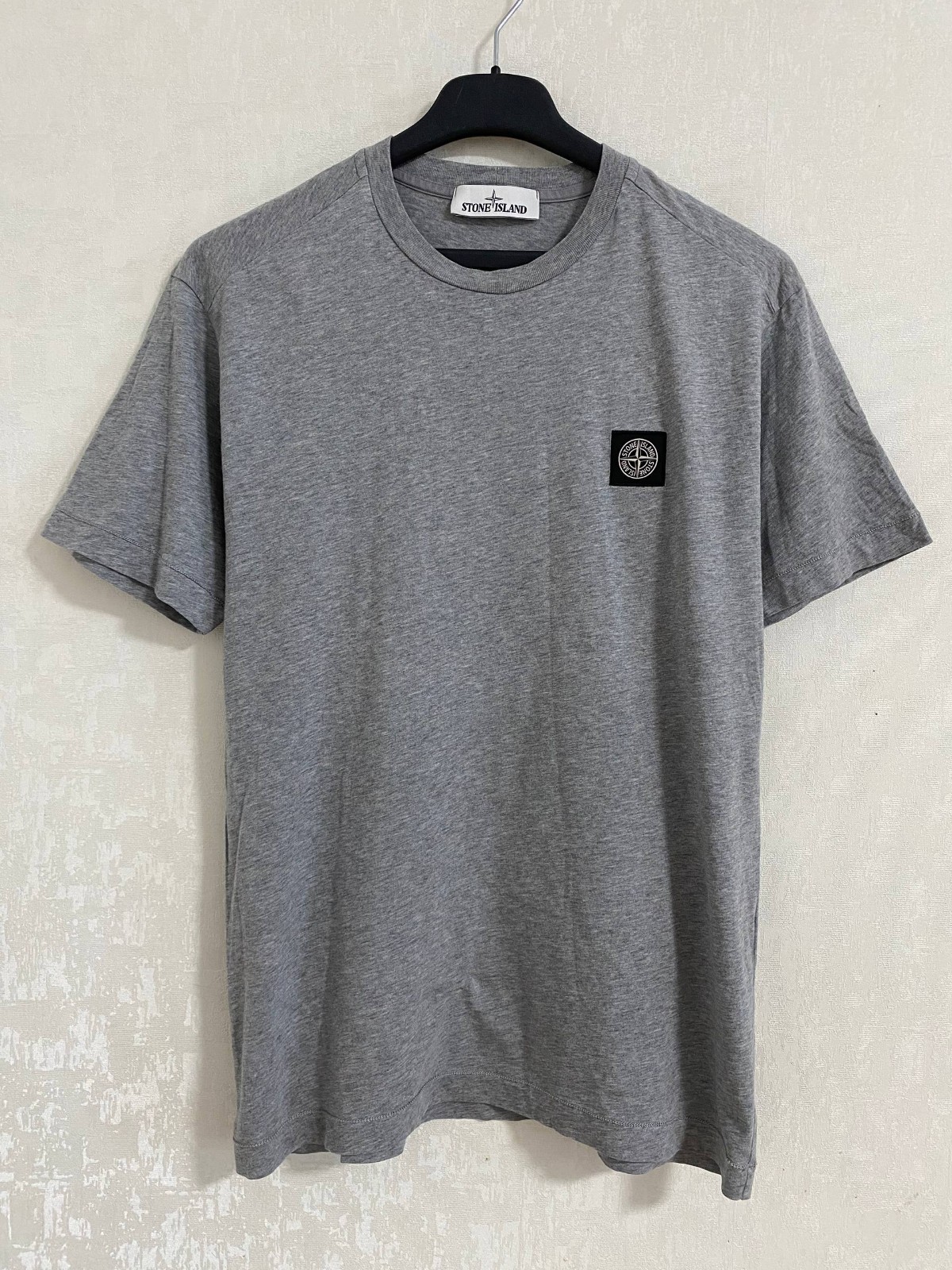 T-Shirt Stone Island Patch Program Men’s Color Grey Size – Medium