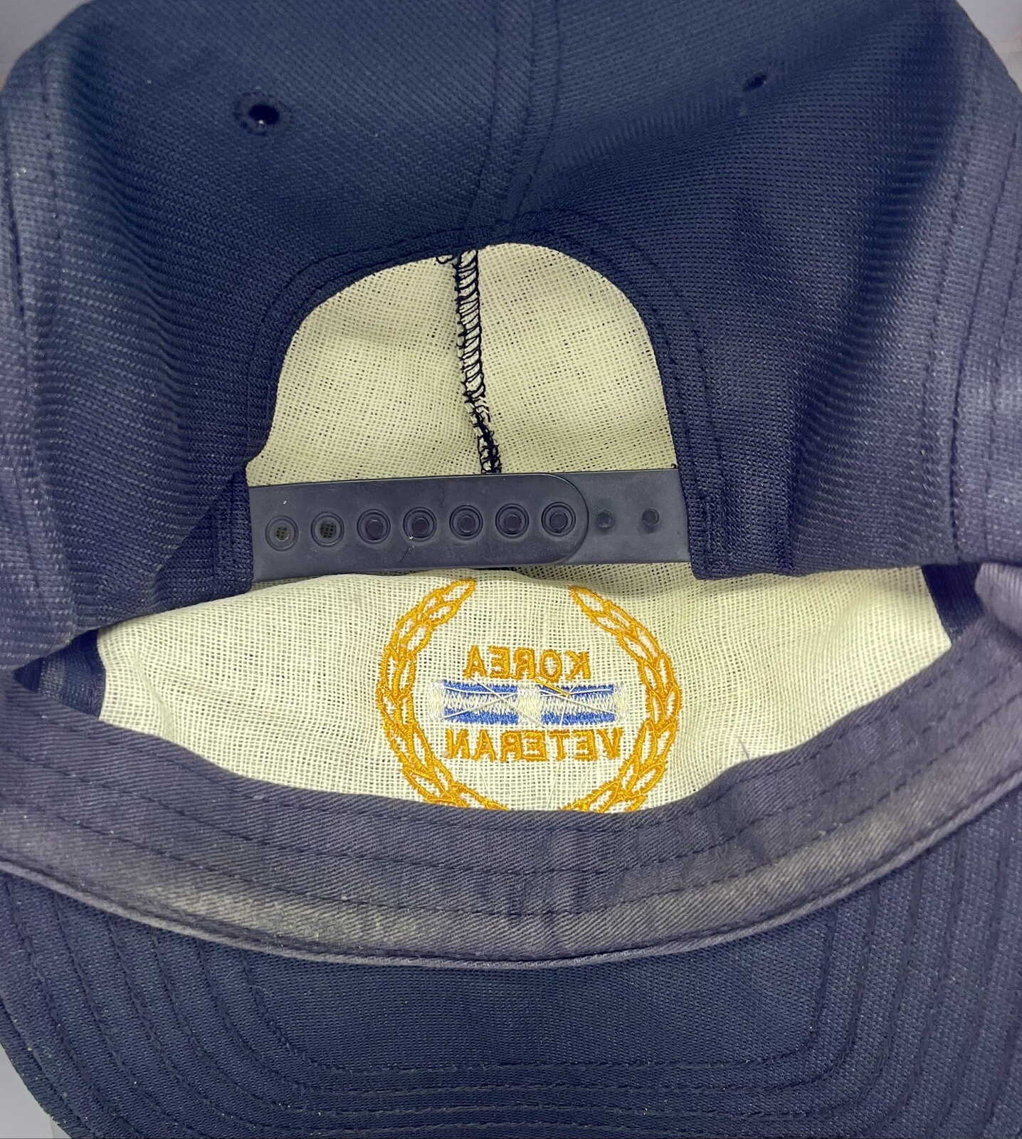 Korea Veteran Patch Trucker hat🧢 Cap Made in USA US Military War Veteran GUC