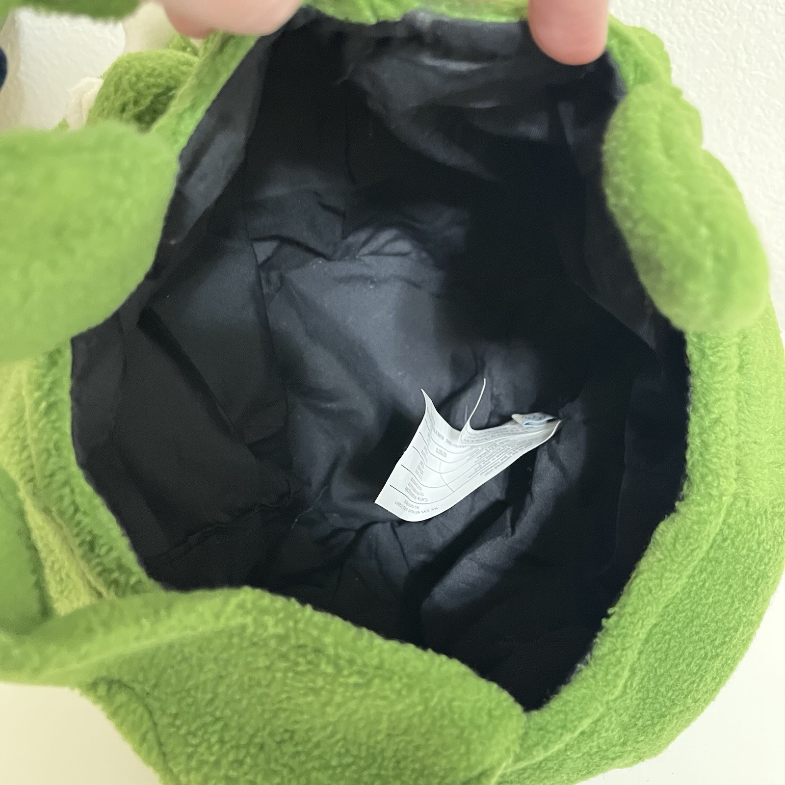 Pottery Barn Kids Green Dragon Puffy Halloween Trick or Treat Bag Fleece Plush