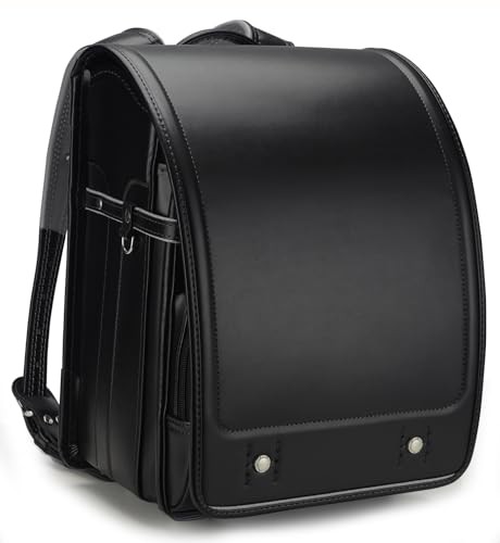 Japanese Premium Randoseru Backpack for Adults Everyday Work Fashion -Black –