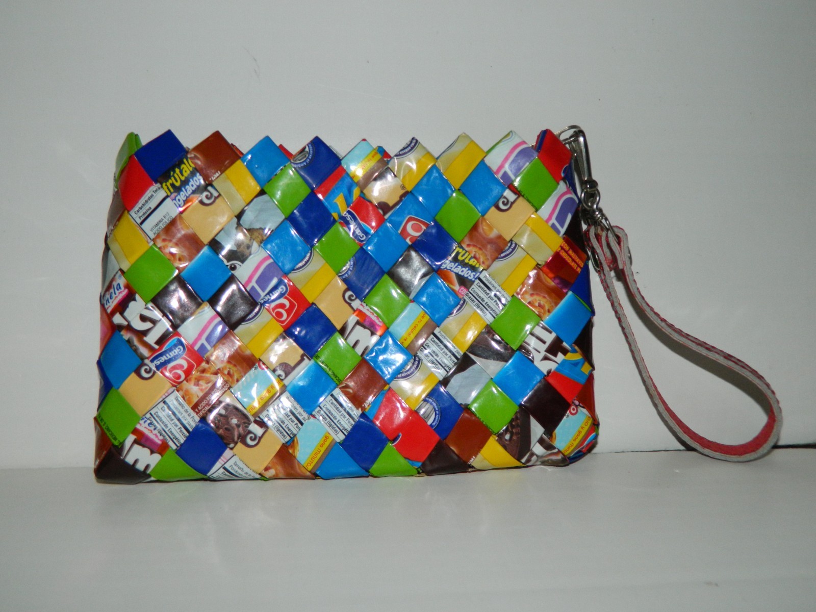Nahui Ollin Candy Bar Wrapper Clutch Purse Wristlet Bag