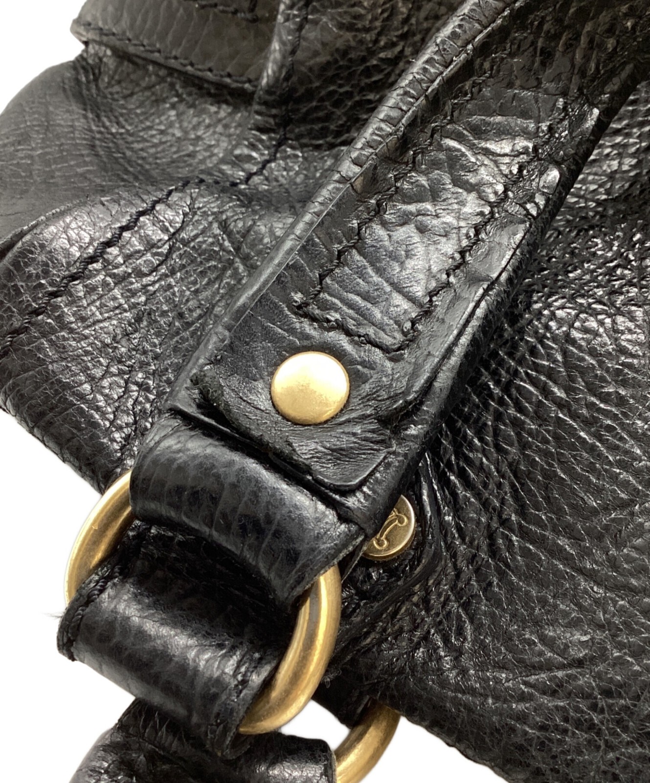CELINE Handbag Boogie Bag Black Authentic From Japan