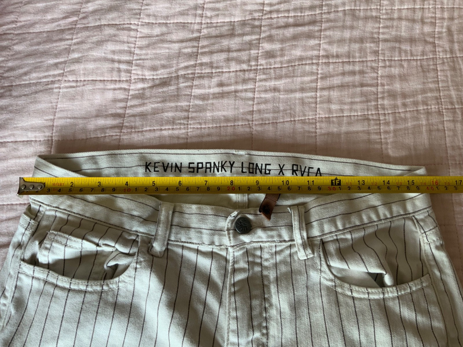 Kevin Spanky RVCA Striped Baseball Like Cotton Mens Pants Size 32X30