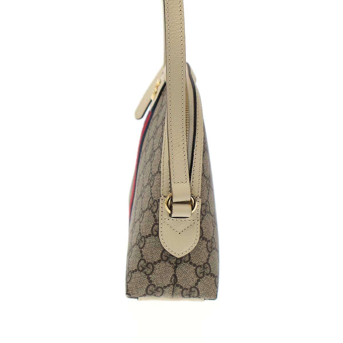 GUCCI Ophidia GG Supreme Small Shoulder Bag Beige