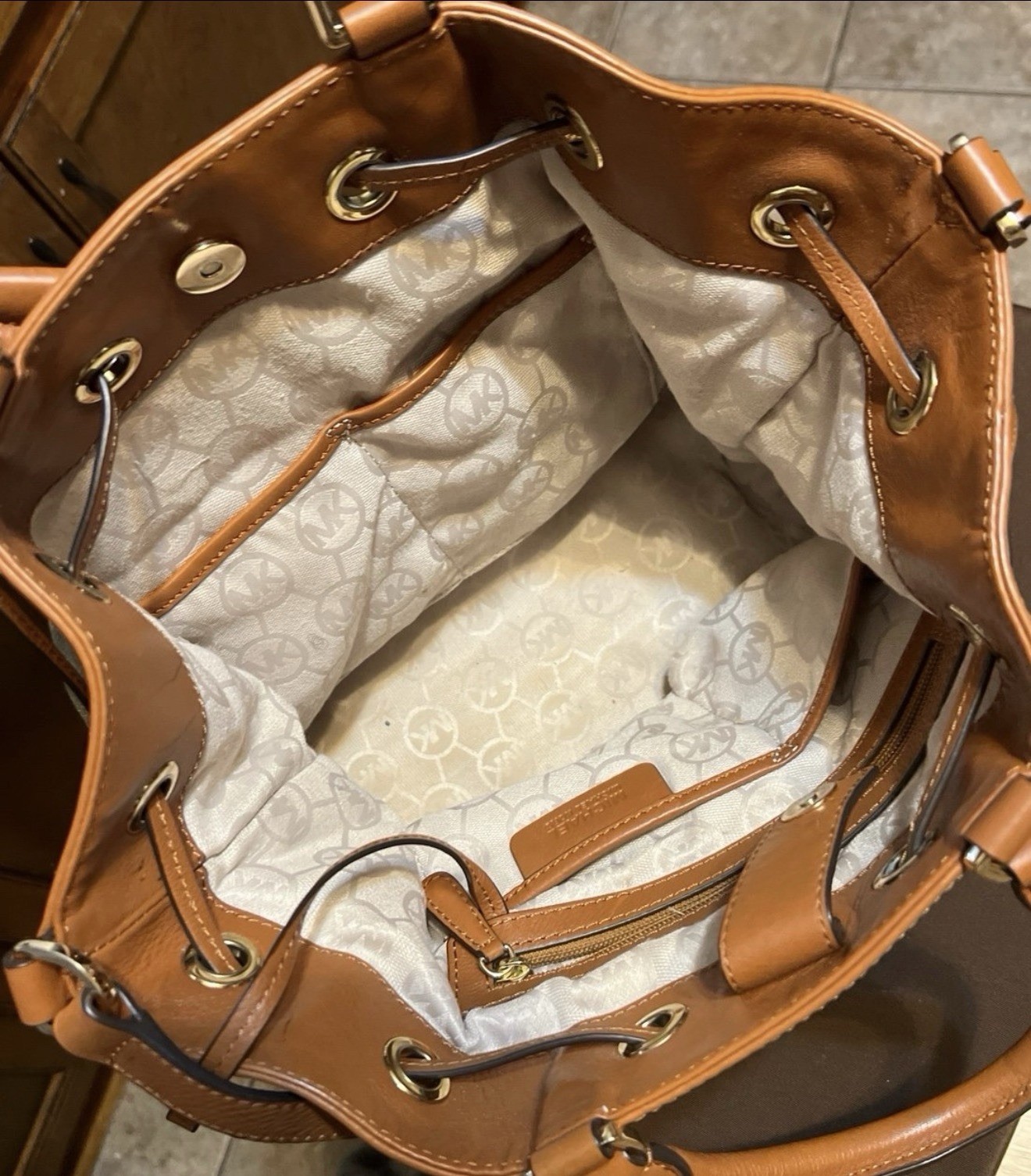 Michael Kors Marina Espadrille tote signature Hamilton east west satchel￼