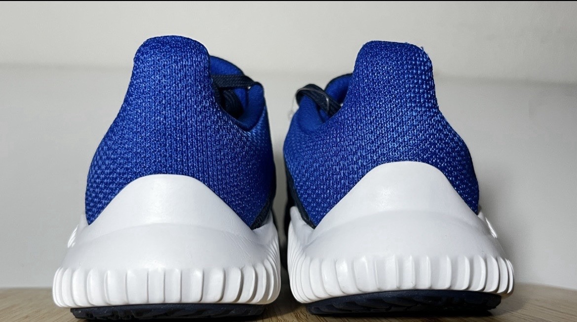 adidas Cloudfoam Kids 11.5K Navy/Royal/White Low Lace Up CP9988 NWOB Measured