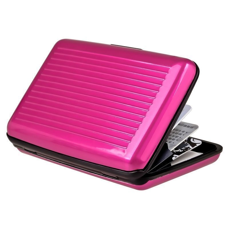 Men Women Waterproof Security Wallet Aluminum Metal Pocket Case Box Card Holder