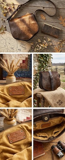 Patricia Nash Bag & Wallet Set DISTRESSED Cavalino Hair On Hide