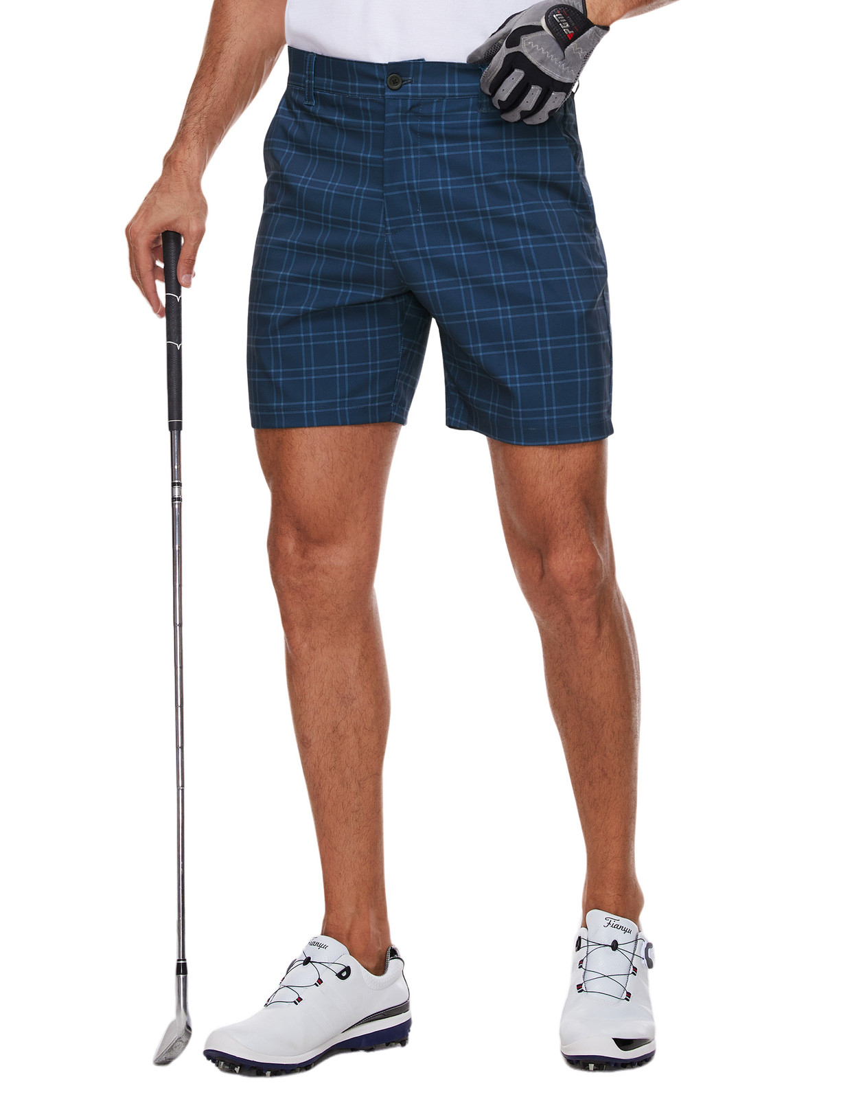 Men’s Golf Shorts Flat Front Lightweight Quick Dry Pockets Flex Dress 7” Pants