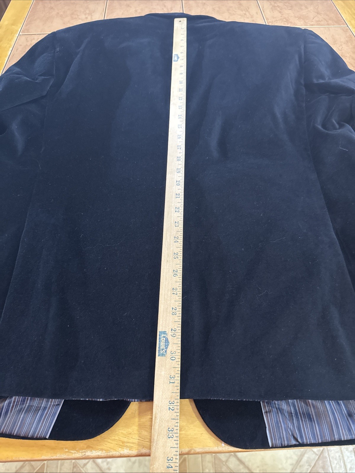 Madison Blazer Mens Sz 50R Black Cotton Velvet Sport Coat Jacket Party Wedding