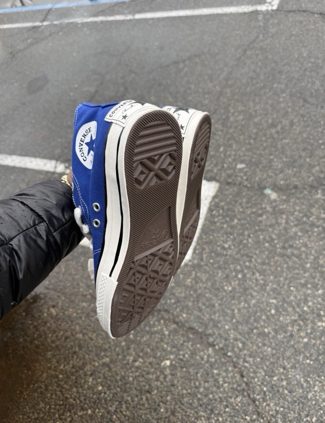 Blue sketch converse Two Rights Sz 12