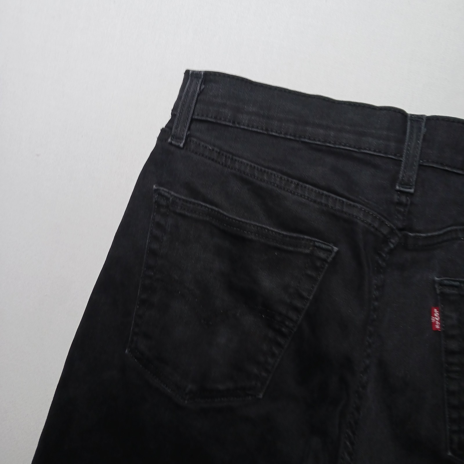 Levi’s 502 Mens Regular Tapered Fit Jeans 30X30 Black Wash Denim Stretch