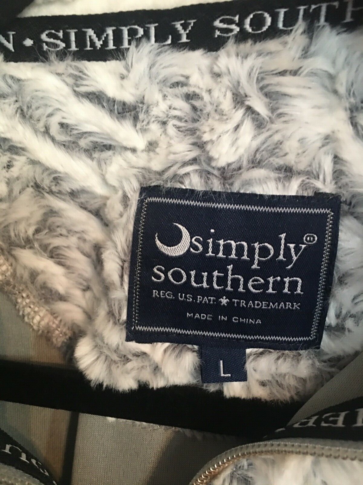 Simply Southern Soft Fleece Sharpa Pullover Size L