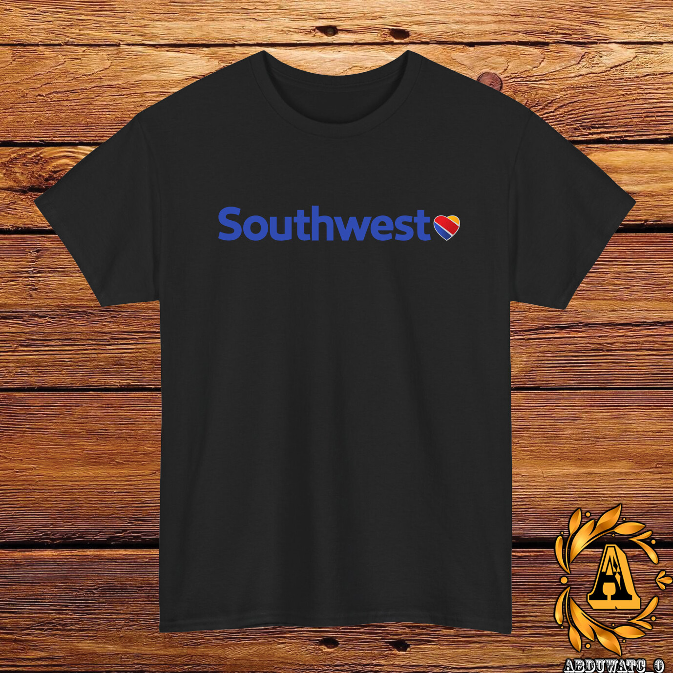 Southwest Airlines Logo T-Shirt Black/Grey/White/Navy /Red/Light Blue S-5XL