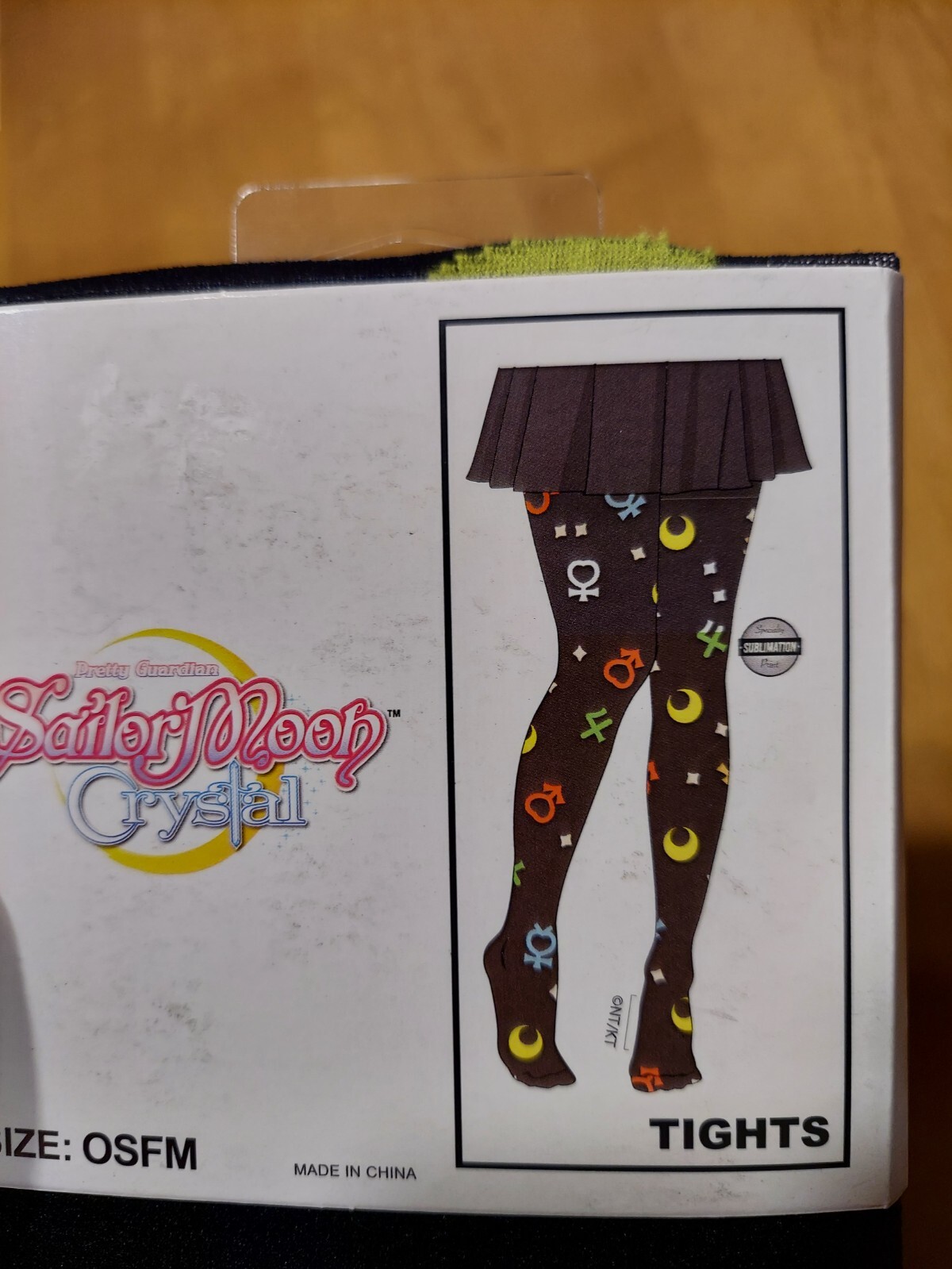 Sailor Moon Crystal Tights Black ONE SIZE FITS MOST OSFM Guardians Symbols