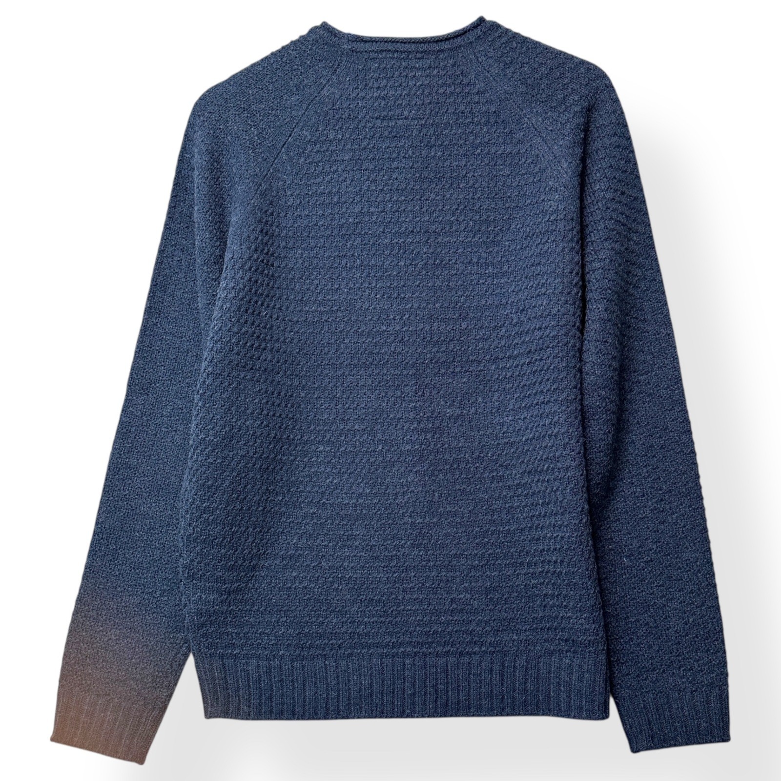 Emerald Isle Knitwear Kenmare Sweater Large Blue Wool Blend Raglan L Fisherman