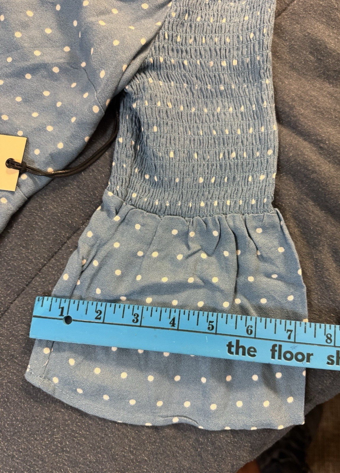 IDYLLWIND WOMEN’S Medium DREAMER OFF THE SHOULDER POLKA DOT TOP NWT