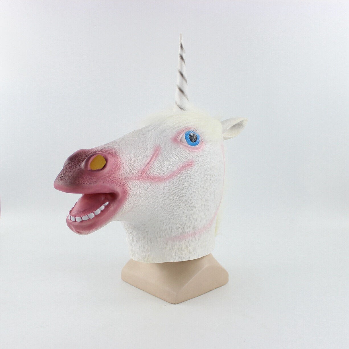 Funny Unicorn Hourse Full Head Latex Mask Bizarre Mask Halloween Cosplay Props