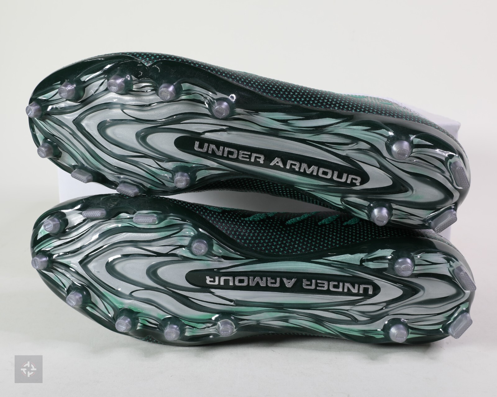 Under Armour Spotlight Lux MC Green Football Cleats Size 11.5-12.5 (3022654-300)