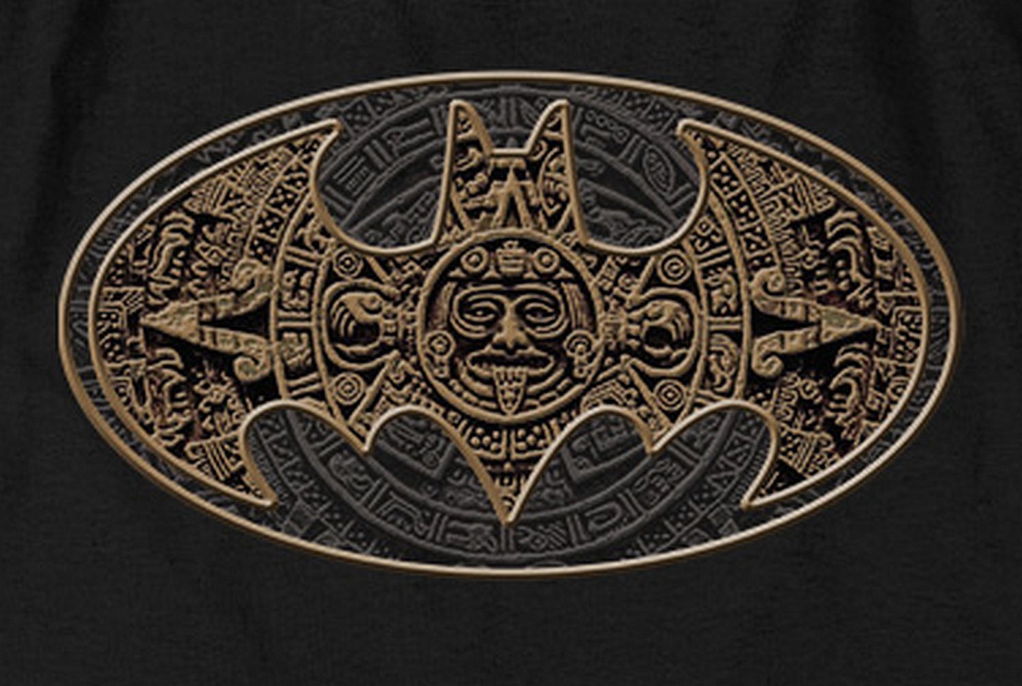 Batman “Aztec Bat Logo” Pullover Hoodie, Sweatshirt or Long Sleeve Tee