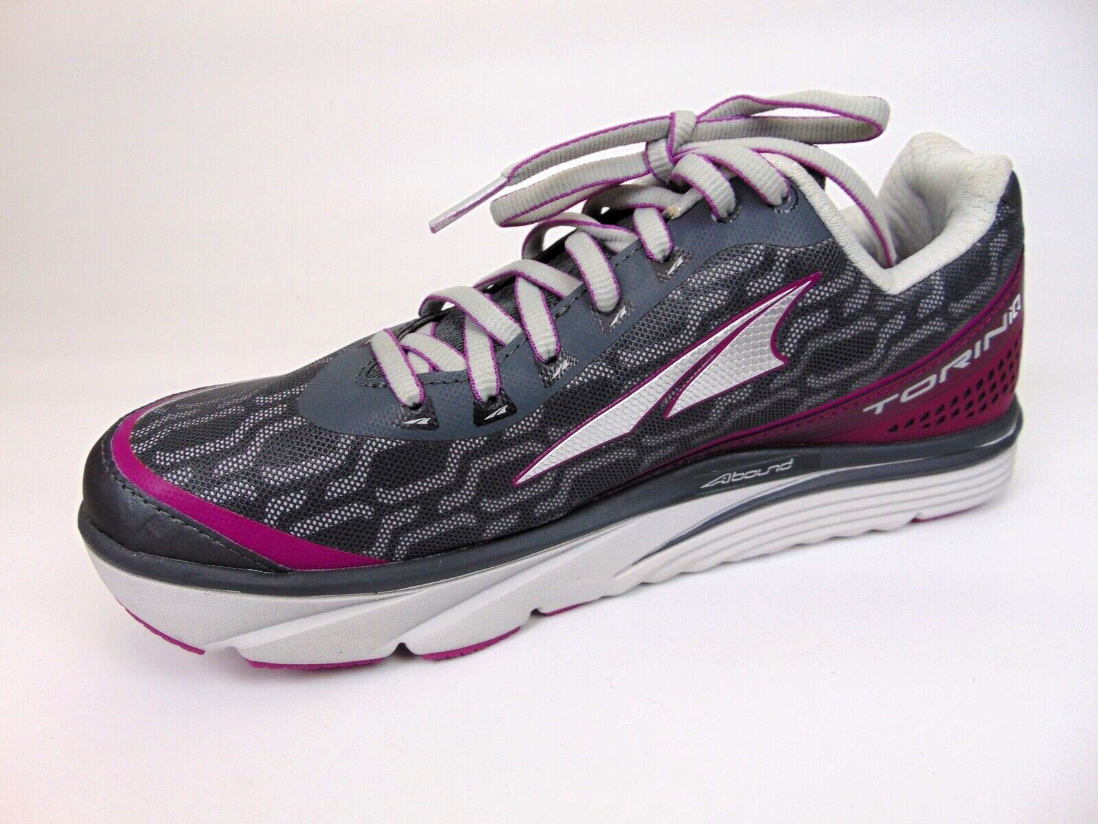 ALTRA Womens Torin IQ Road Running Athletic Shoes, Size 8.0 Med, Gray/Purple NEW