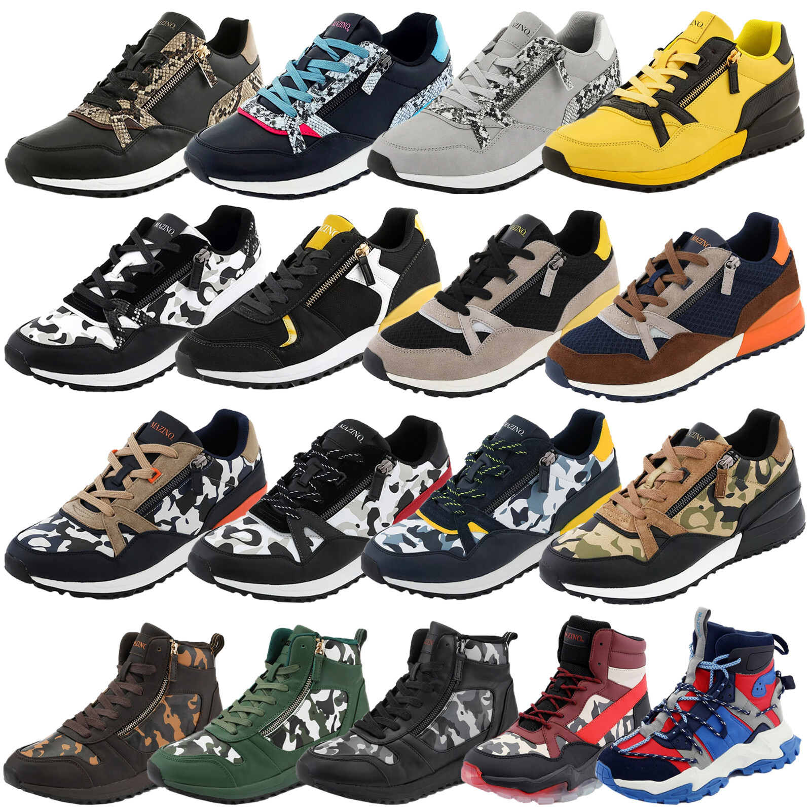 Mazino Shoes Sneakers Azurite Snake Beryl Camo Fashion Men Athleisure Casual Gym
