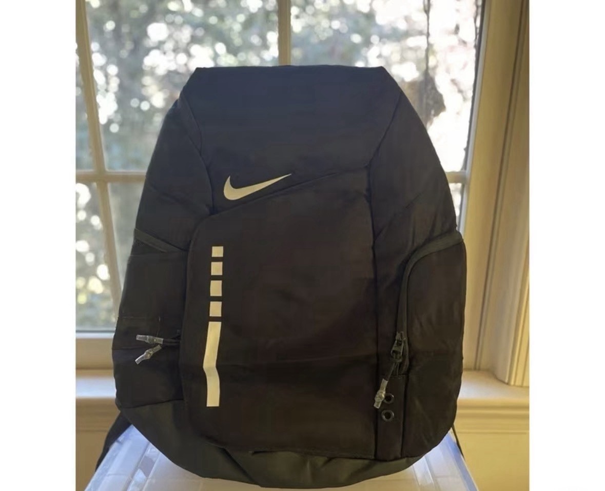 Nike elite Black Backpack Zip Closure