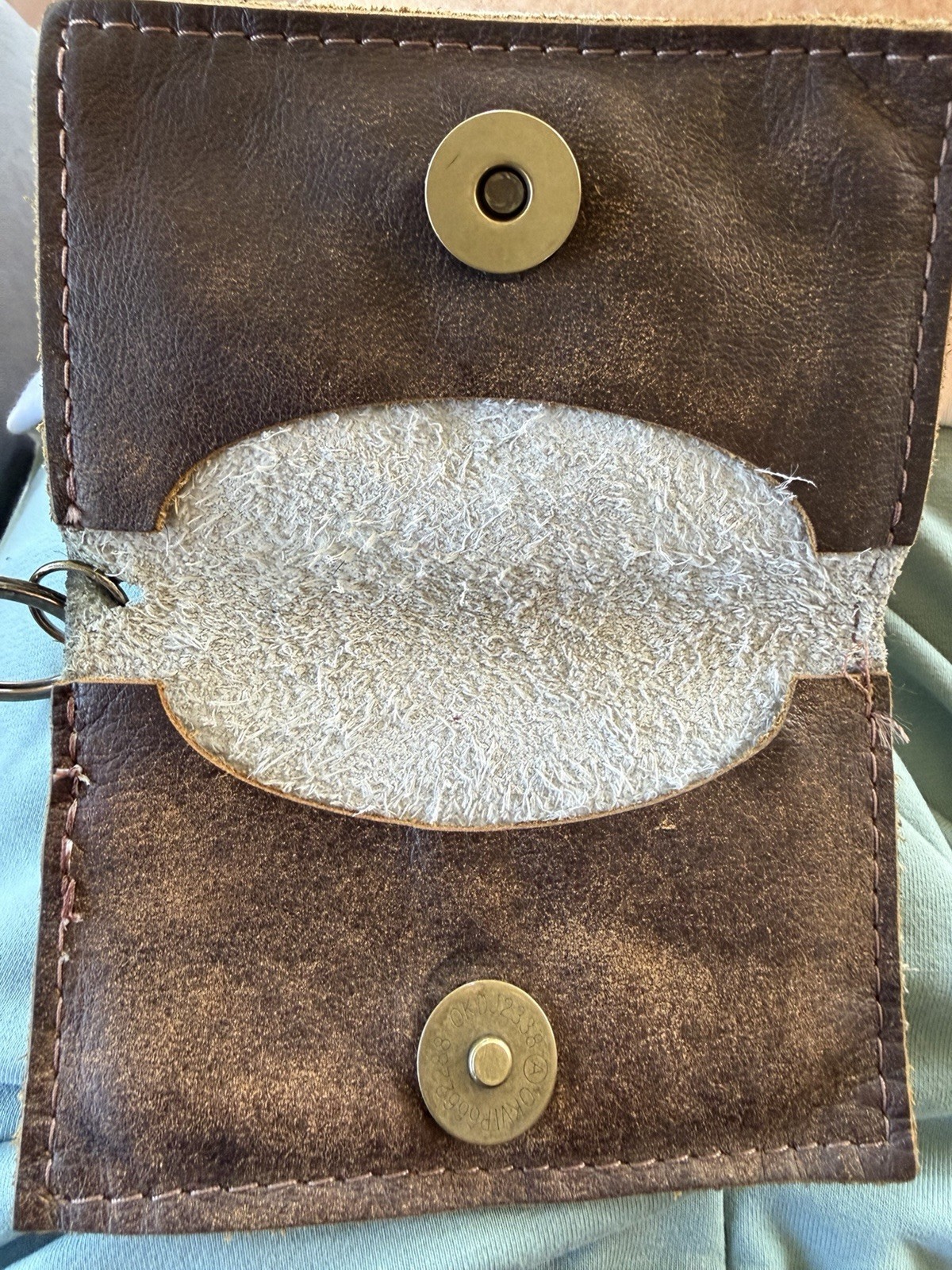 Genuine Leather/Animal Hair Card Holder Keychain Designer Inspired With Logo