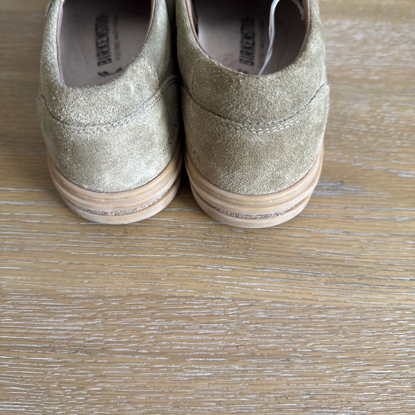 NWOB Birkenstock Callan Taupe Suede Slip On Loafers Sneakers W9 – M7 Comfort