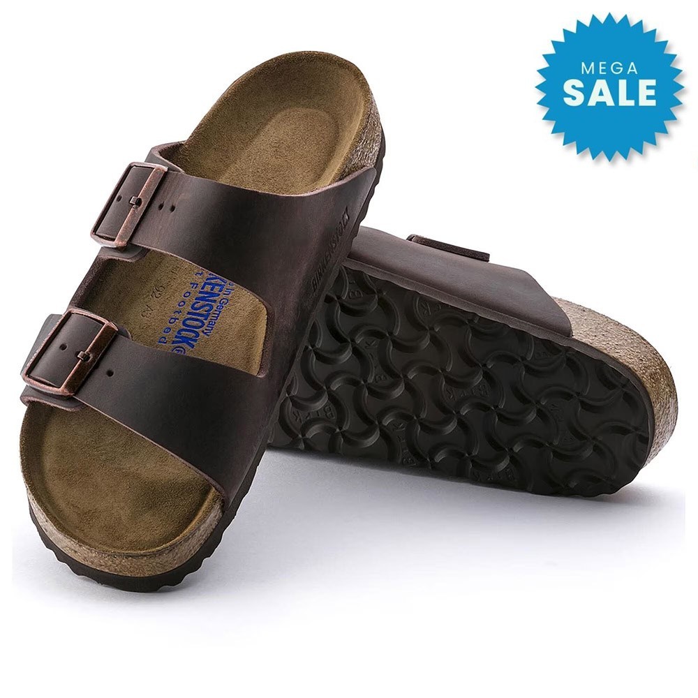 NWB Birkenstock Arizona Oiled Leather Habana Sandals Soft Footbed Shoes US 6-12
