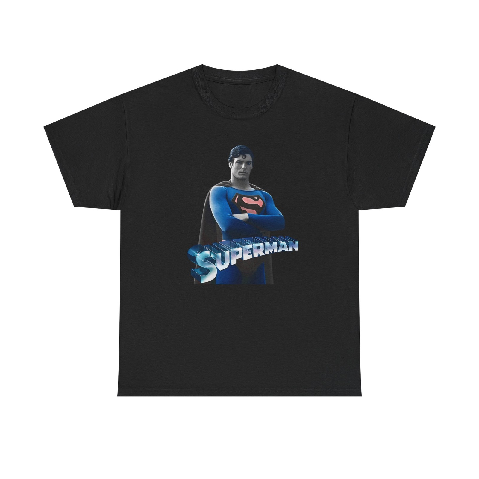 Superman Heavy Cotton Tee, Christopher Reeves, Superhero Movie