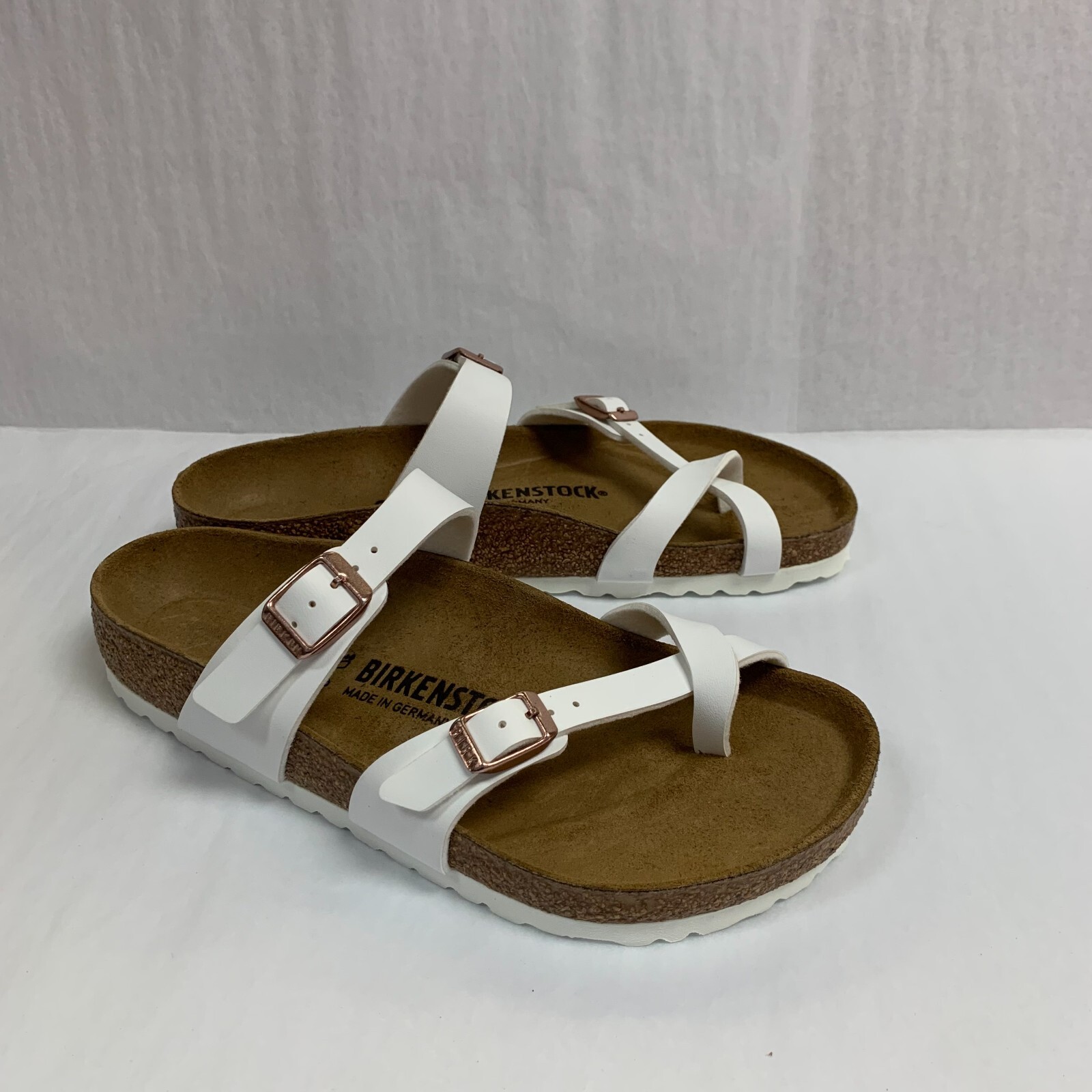 Birkenstock New with Box Mayari White Birko-Flor Regular Width – Select Size