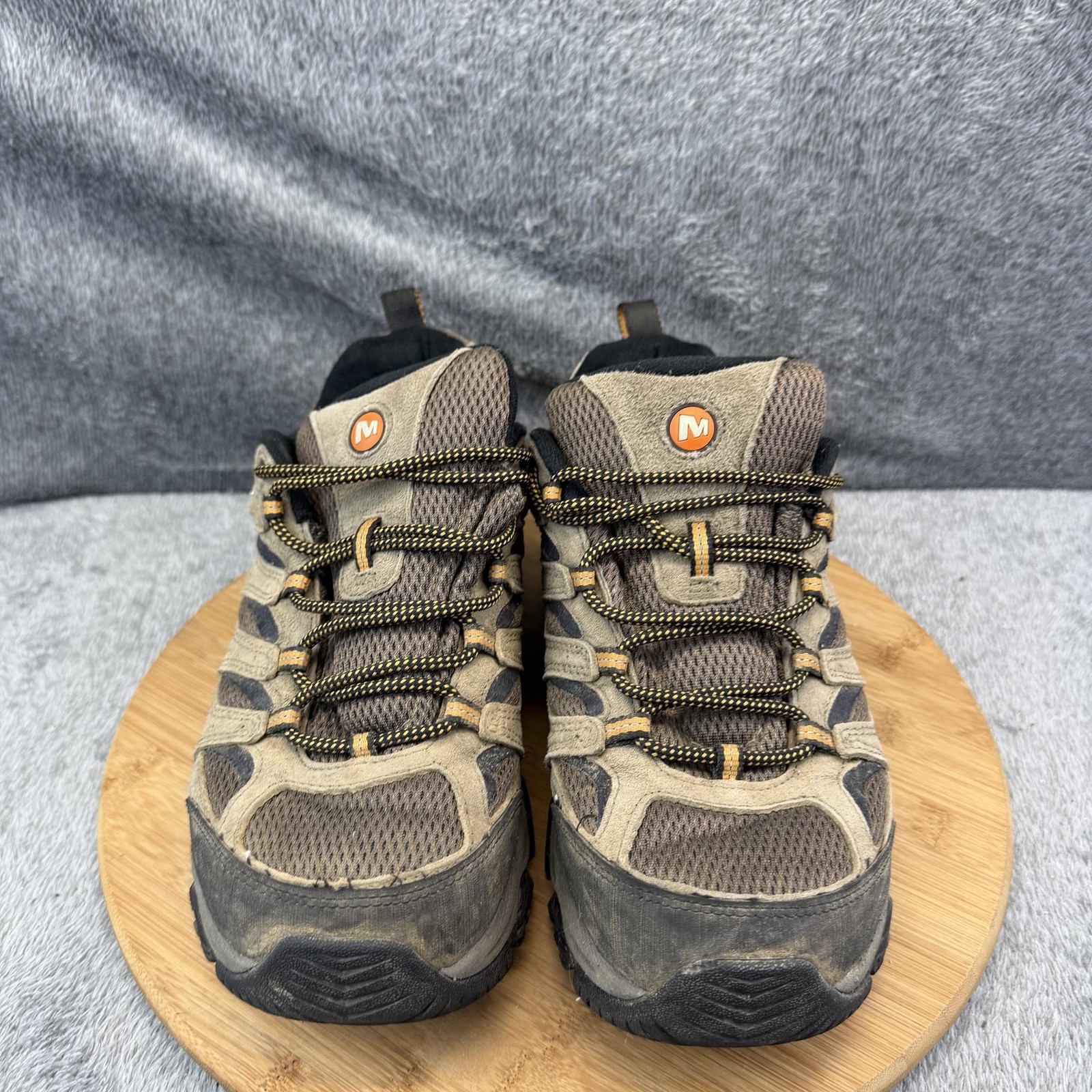 Merrell Shoes Mens Size 9 Brown Walnut Hiking Trail Vibram Sneakers J035893W