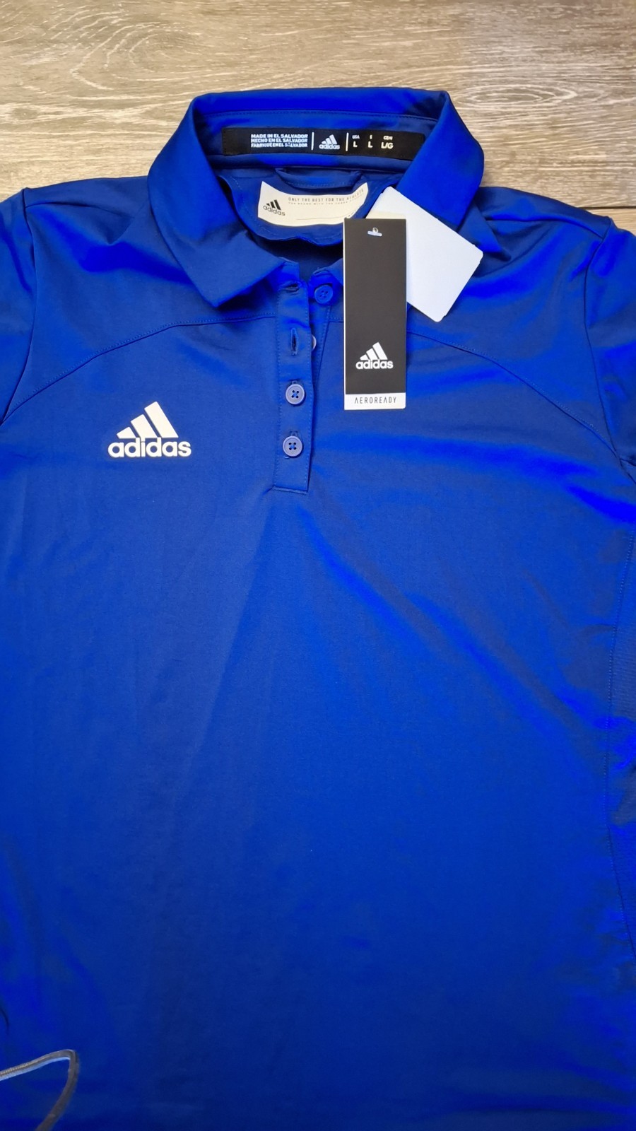ADIDAS Womens Under The Lights Coaches Polo Shirt (fq1785) BLUE, LARGE