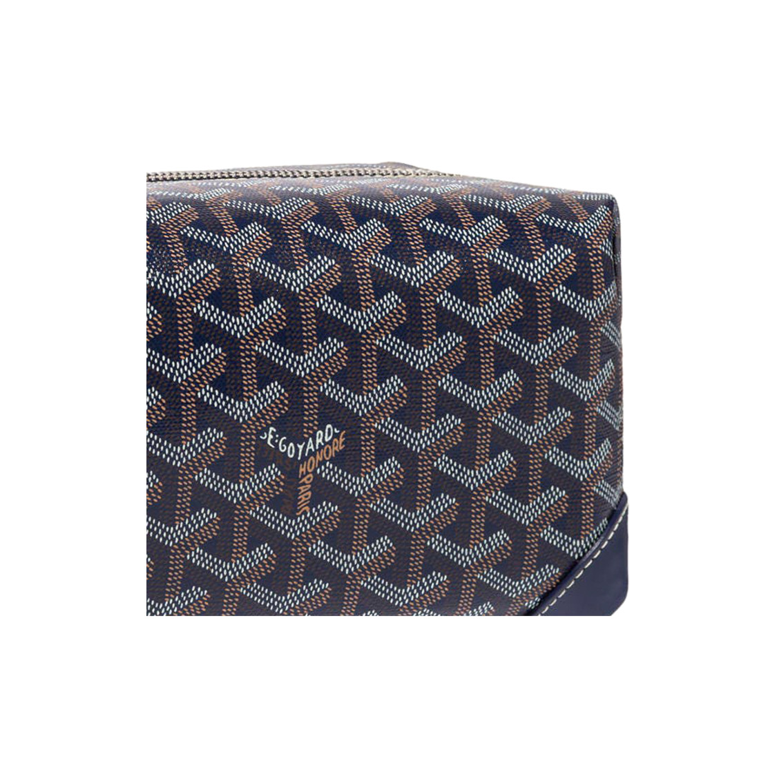 GOYARD Bowling 25 Toiletry Bag Navy Blue 9.4×4.7×5.1 in