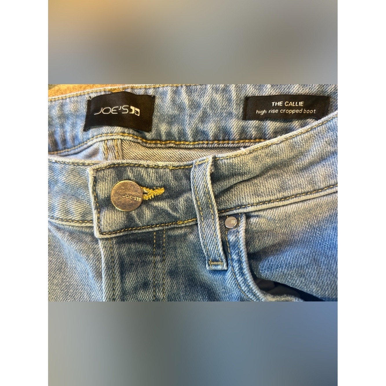 Joe’s Jeans Light Blue Wide Leg Raw Hem Jeans
