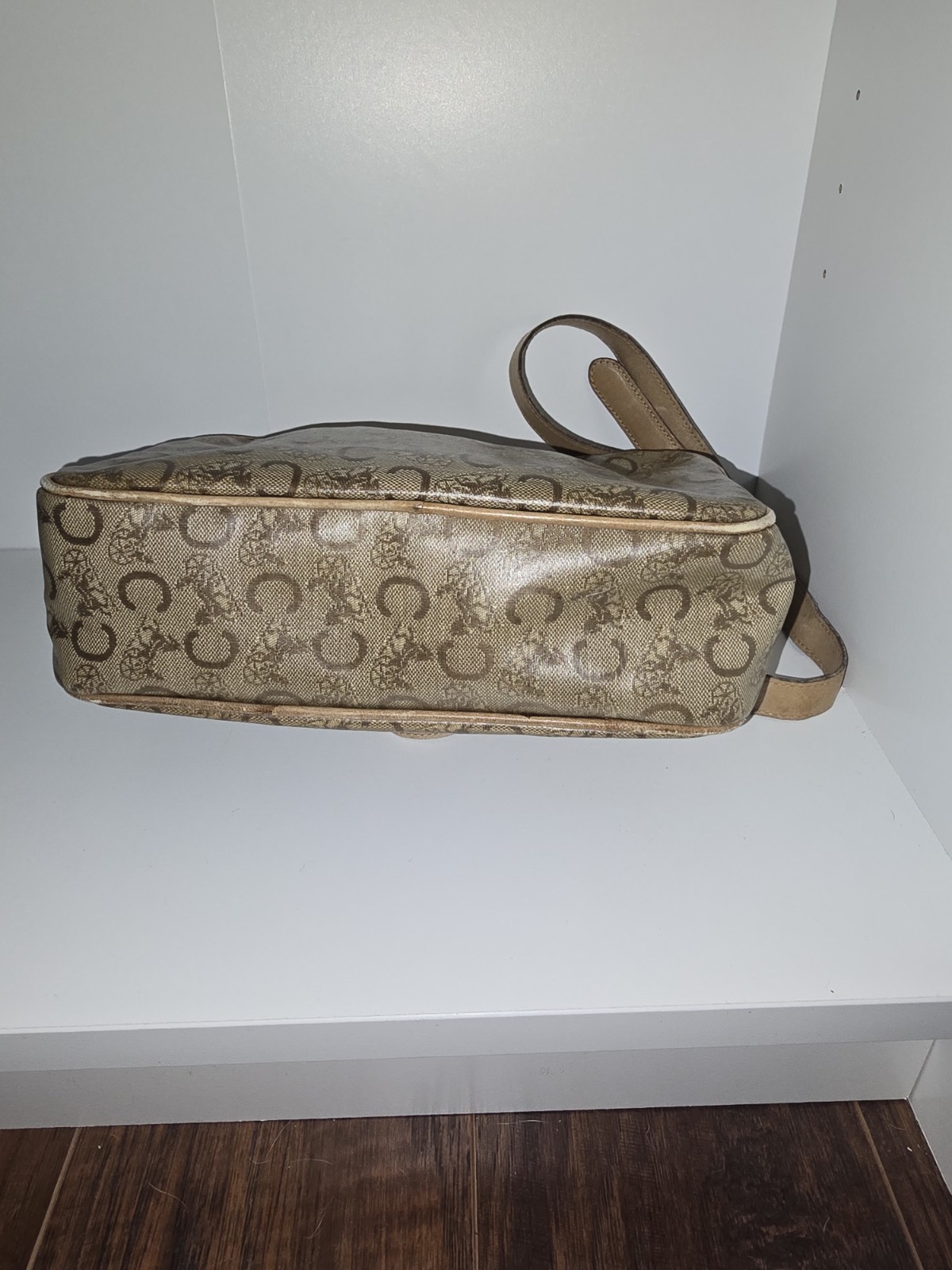 Celine C Macadam Canvas Shoulder Bag