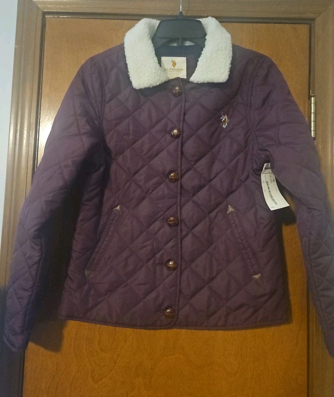 US Polo Assn Women’s Puffer Jacket Lightweight, Small NWT