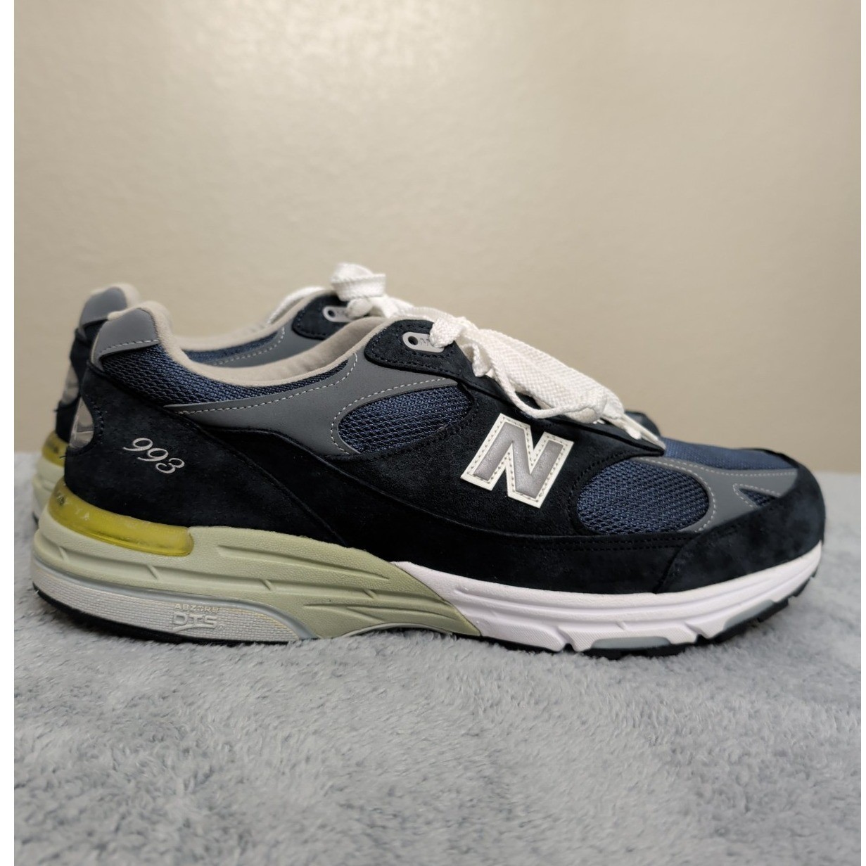 New Balance MADE in USA 993 Core Navy MR993NV Men’s Shoe Size 12 width 4E READ